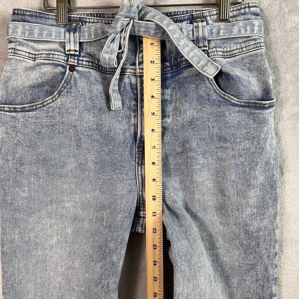 Abercrombie & Fitch Ultra High‎ Rise Mom Jeans Size 29 Paperbag Fit Light Wash - Picture 7 of 13